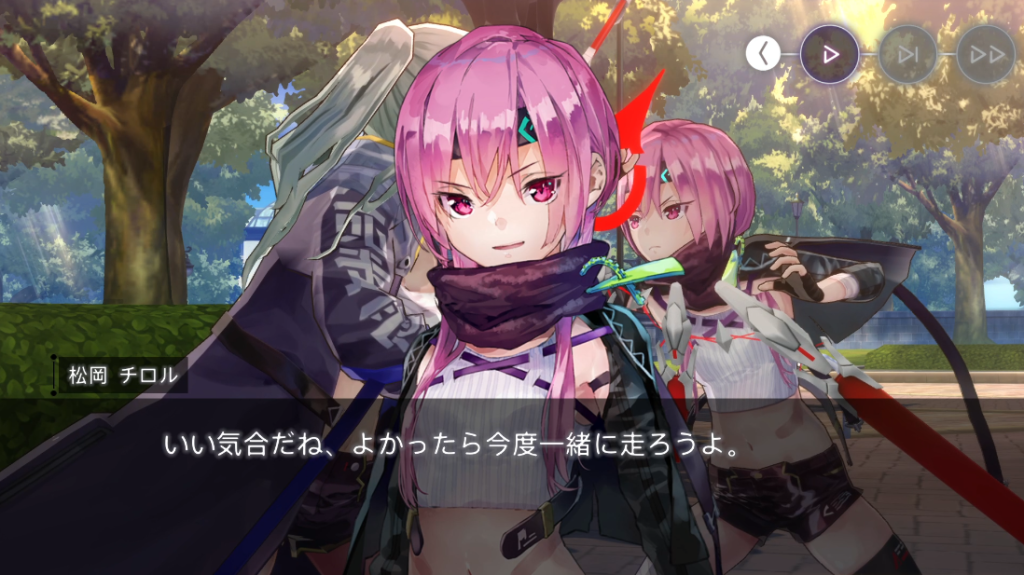 いい気合だねとたたえるマツチロ